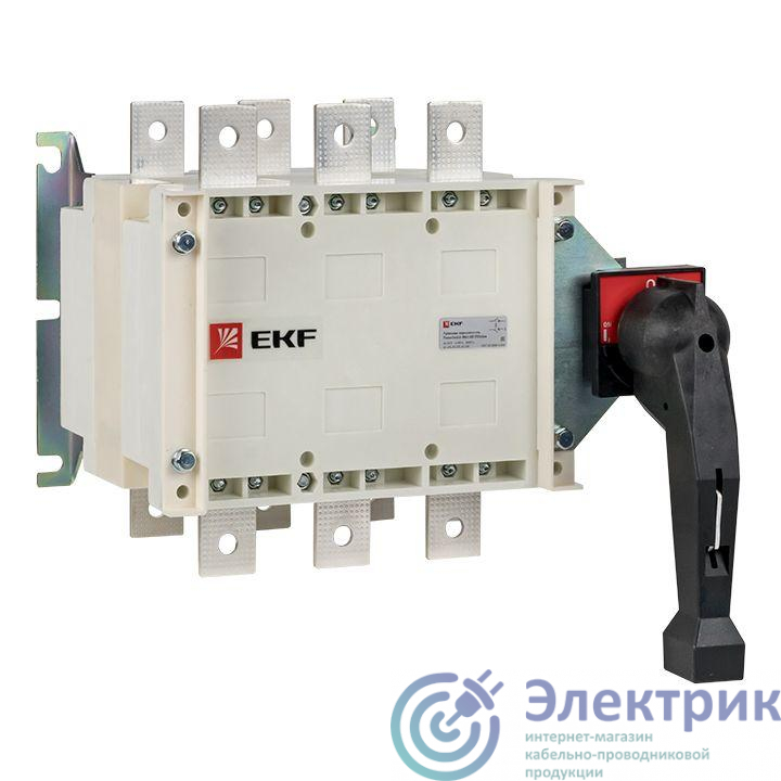 Рубильник-переключатель 3п 400А с рукояткой управления для прямой установки PowerSwitch PROxima EKF pscs-400-3