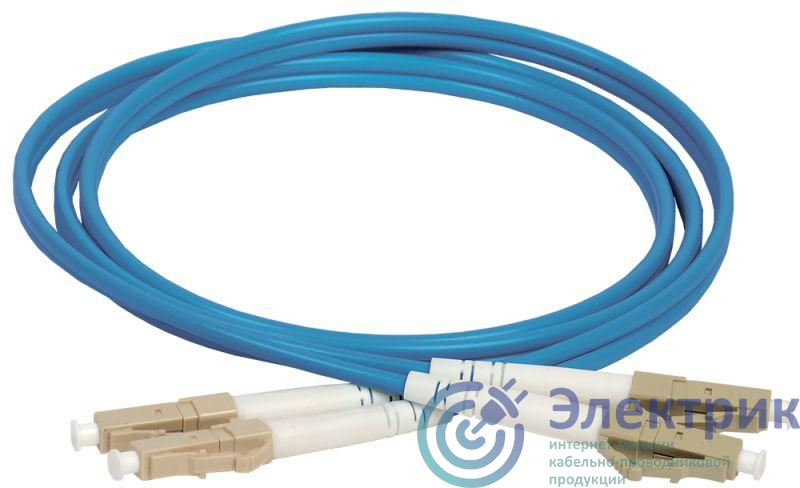 Патч-корд оптический коммутационный соединительный для многомодового кабеля (MM); 50/125 (OM4); LC/UPC-LC/UPC (Duplex) (дл.3м) ITK FPC5004-LCU-LCU-C2L-3M