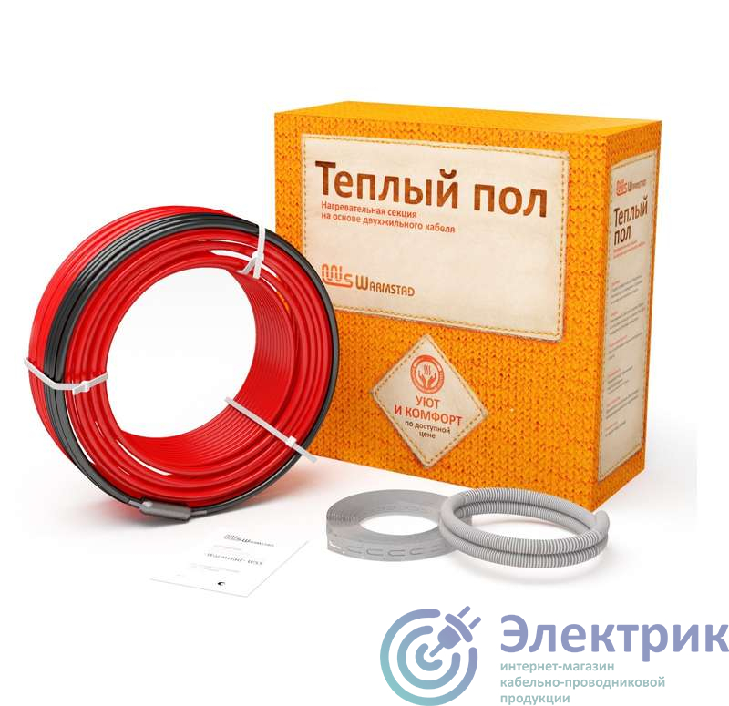 Комплект "Теплый пол" (кабель) WSS 61.0м/910Вт Warmstad 100035644100