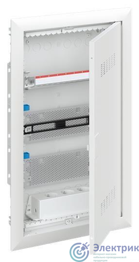 Шкаф мультимедийный с дверью с вентиляционными отверстиями UK636MV (3 ряда) ABB 2CPX031384R9999
