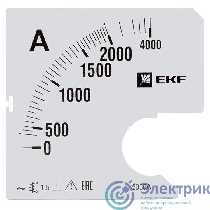 Шкала сменная для A961 2000/5А-1.5 PROxima EKF s-a961-2000
