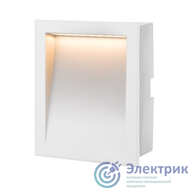 V1-R5-00523-10000-6500650 | Светильник светодиодный WL-Med 194х239х73 4Вт 5000К IP54 настенный встраив. бел. VARTON 