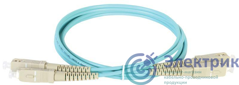 Патч-корд оптический коммутационный соединительный для многомодового кабеля (MM); 50/125 (OM3); SC/UPC-SC/UPC (Duplex) (дл.3м) ITK FPC5003-SCU-SCU-C2L-3M