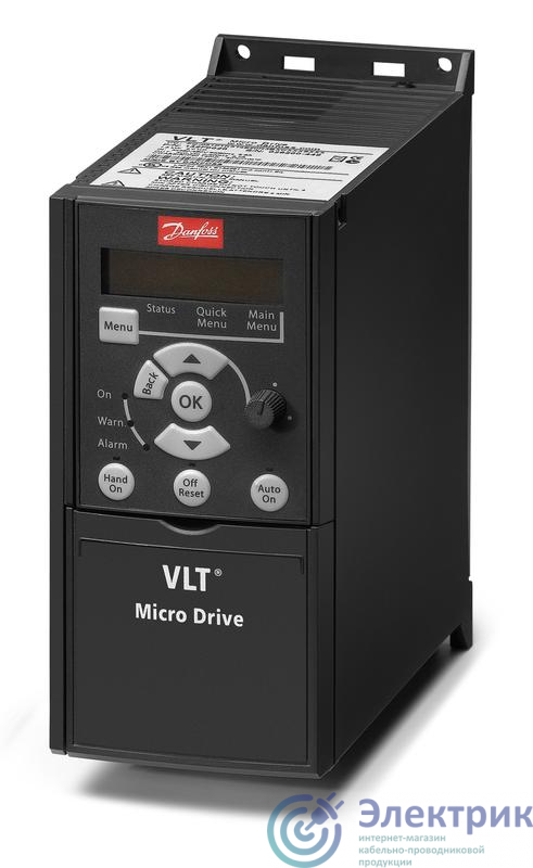 Преобразователь частотный VLT Micro Drive FC 51 4кВт (380-480 3ф) без панели оператора Danfoss 132F0026