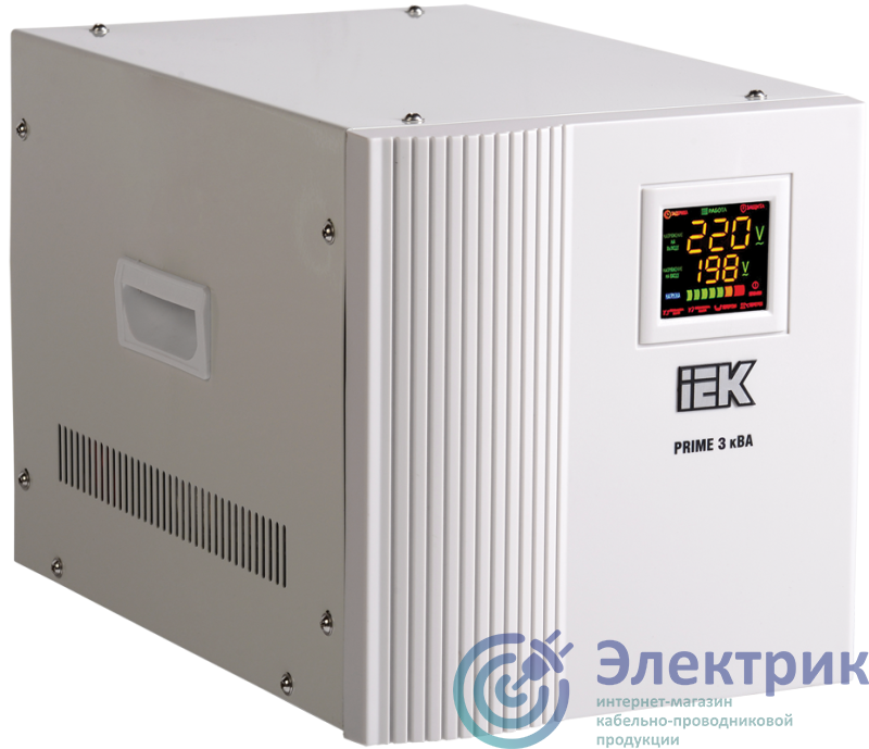 Стабилизатор напряжения Prime 3кВА переносной IEK IVS31-1-03000