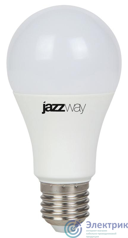 Лампа светодиодная PLED-LX 15Вт A60 грушевидная 5000К холод. бел. E27 JazzWay 5028395