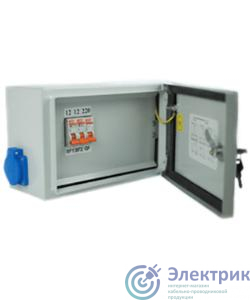 Ящик с понижающим трансформатором ЯТП-0.25 У3 220/42В 3 автомата IP54 Электротехник ET011154