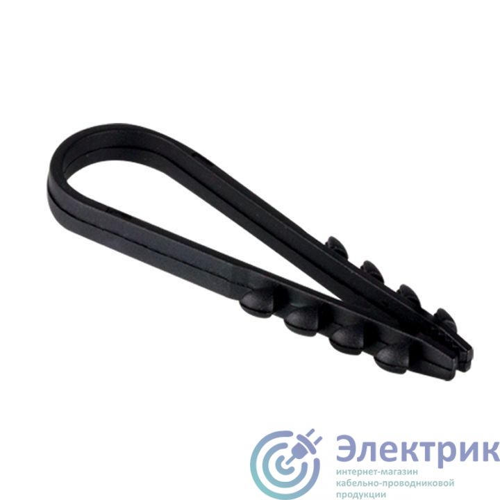 Дюбель-хомут d19-25мм для круглого кабеля черн. (уп.100шт) PROxima EKF plc-ncc-19x25b