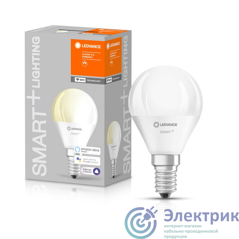 Лампа светодиодная SMART+ WiFi Mini Bulb Dimmable 40 5Вт/2700К E14 LEDVANCE 4058075485594