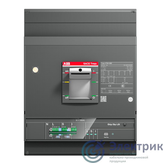 XT6N 800 Ekip Dip LS/I In=800 3p F F Выключатель автоматический 1SDA100719R1