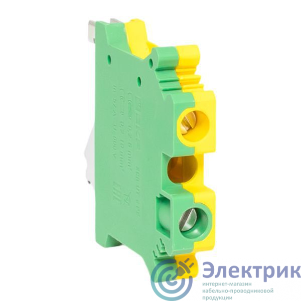 scr-ut-6-pe | Колодка клеммная винтовая 6 UT земля EKF 