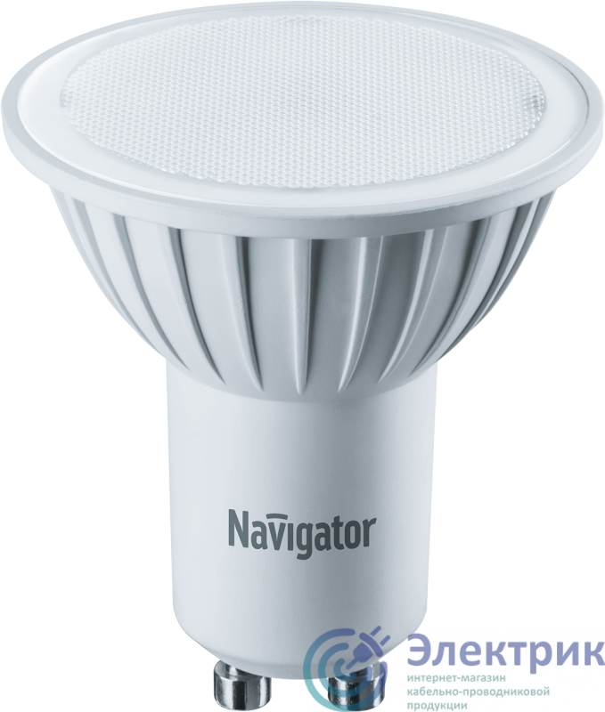 Лампа светодиодная 94 130 NLL-PAR16-5-230-4K-GU10 5Вт рефлектор матовая 4000К нейтр. бел. GU10 400лм 220-240В Navigator 94130