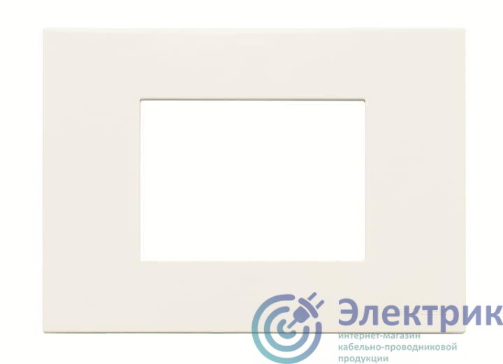 Рамка итальянского стандарта 3M 3-мод. базовая Zenit альп.бел. ABB 2CLA247310N1101
