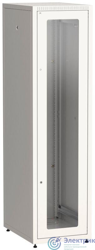 Шкаф сетевой LINEA E 47U 600х800мм стекл. передняя дверь задняя металлическая сер. ITK LE35-47U68-GM