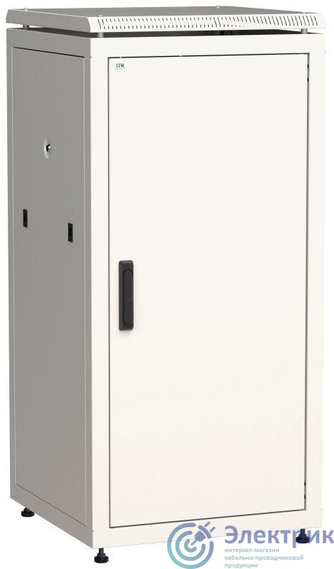 Шкаф сетевой 19дюйм LINEA N 28U 600х800мм металлическая передняя дверь сер. ITK LN35-28U68-M