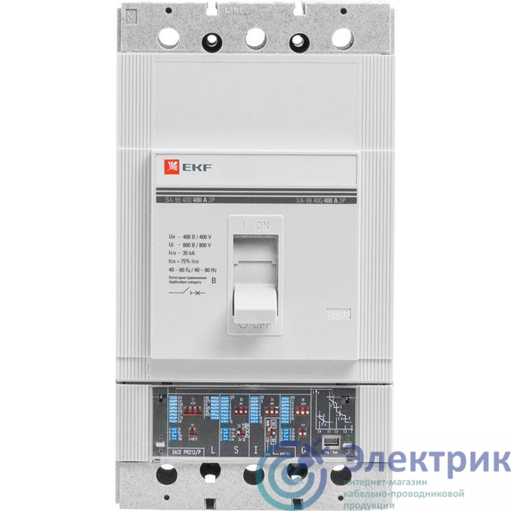 Выключатель автоматический 3п 250/250А 35кА ВА-99 PROxima электр. расцеп. EKF mccb99-250-250e