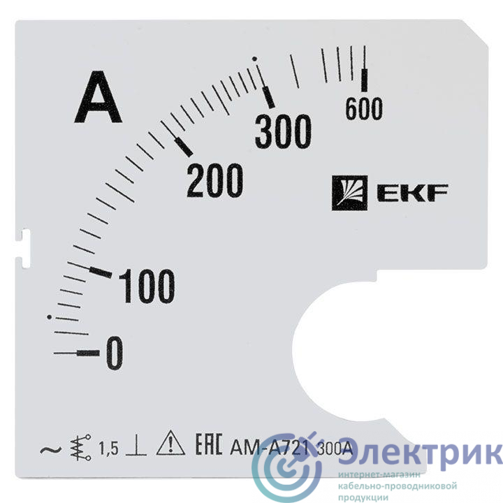 Шкала сменная для A721 300/5А-1.5 PROxima EKF s-a721-300