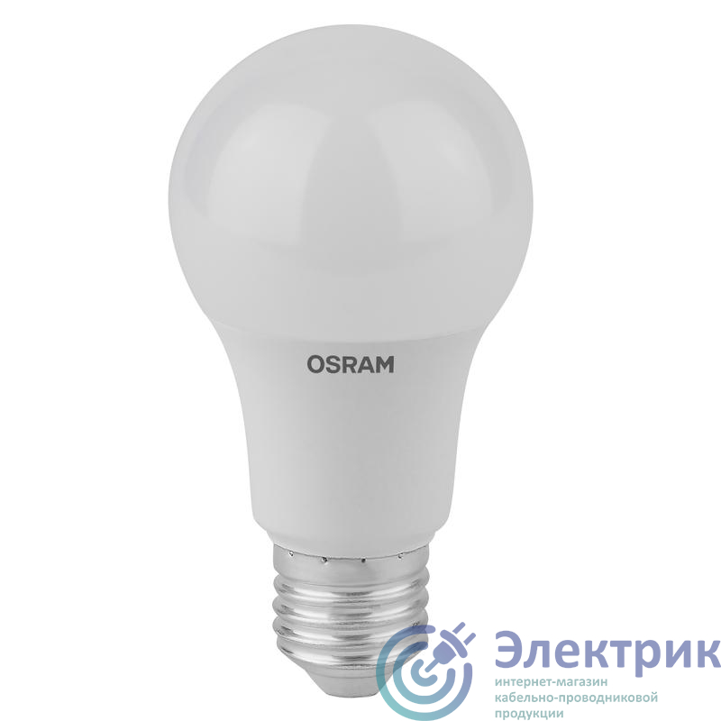 Лампа светодиодная LED Antibacterial A 8.5Вт грушевидная матовая 4000К нейтр. бел. E27 806лм 220-240В угол пучка 200град. бактерицидн. покрыт. (замена 75Вт) OSRAM 4058075561199