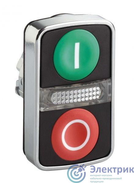 Головка для кнопки двойн. с маркир. + Led SchE ZB4BW7A3741