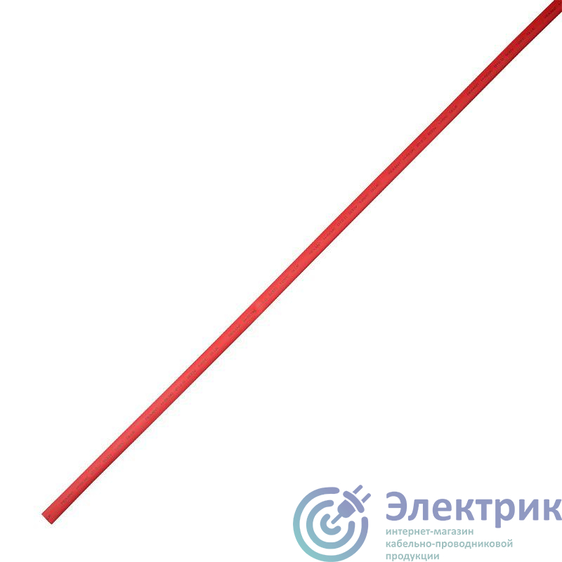 Трубка термоусадочная тонкостен. 12/4 с клеем (3:1) 1м красн. Rexant 26-1204