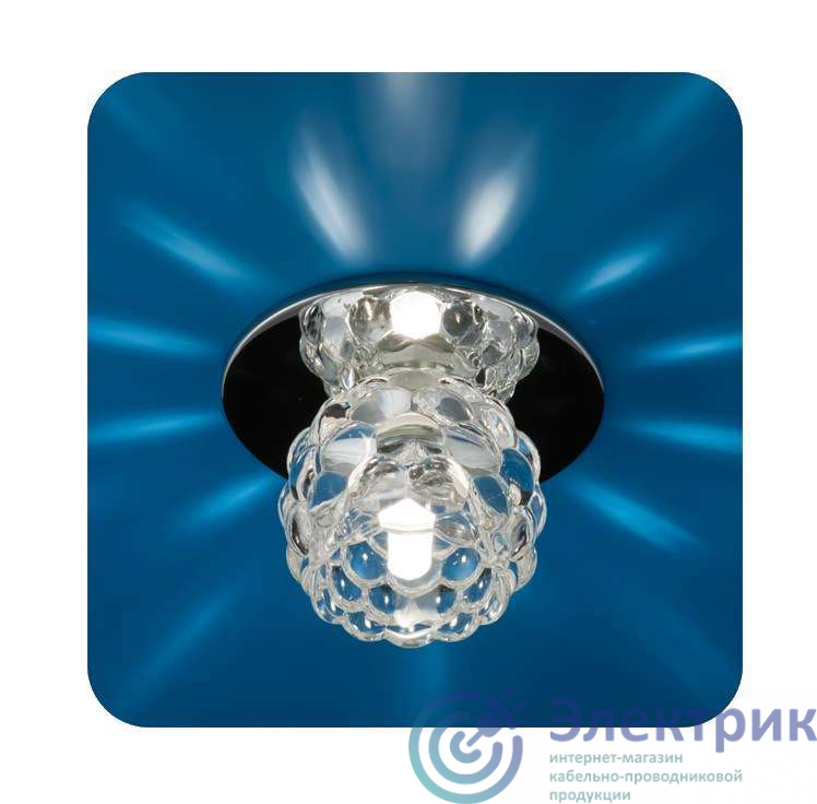Светильник Ice 12 5 05 с огран. стеклом цветок хром G4 ИТАЛМАК IT8066