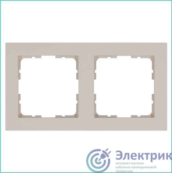 G1002T | Рамка 2-м G-Classic тауп Jasmart