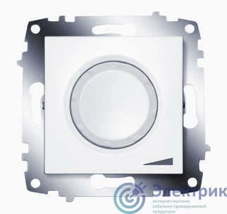 Механизм светорегулятора поворотного Cosmo 800Вт с подсветкой бел. ABB 619-010200-192