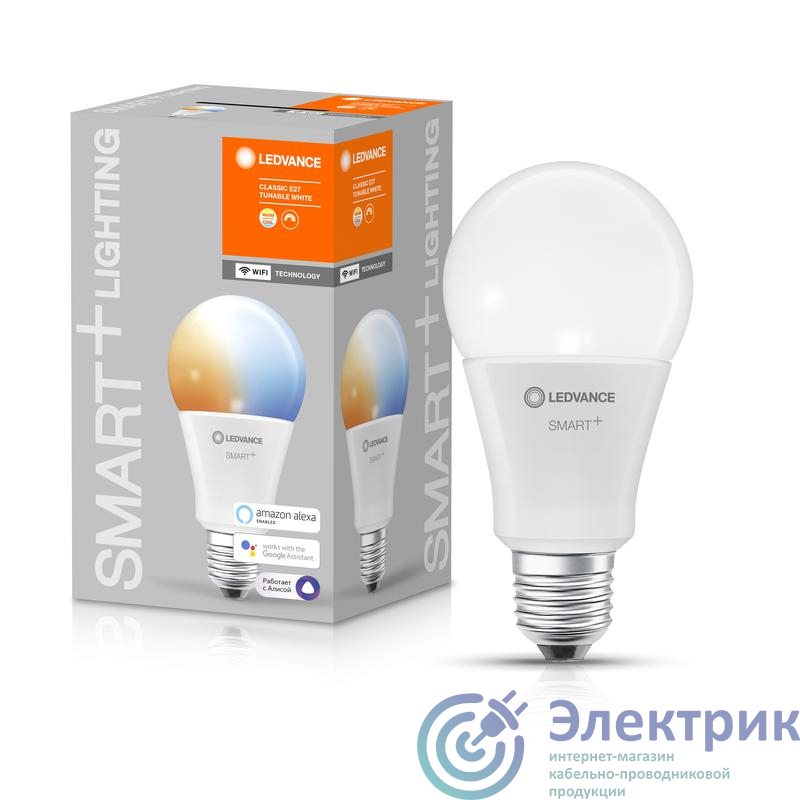 Лампа светодиодная SMART+ WiFi Classic Tunable White 100 14Вт/2700-6500К E27 LEDVANCE 4058075485495