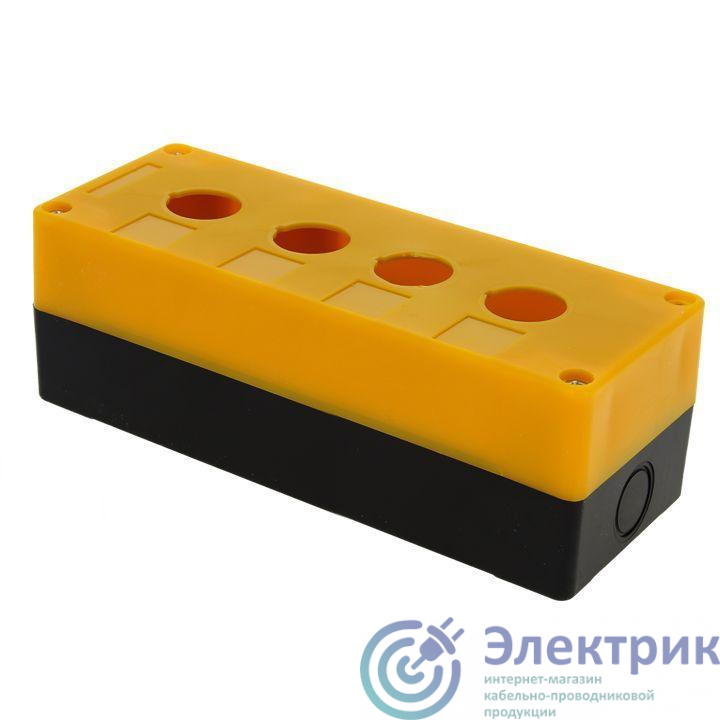 Корпус КП104 4 кнопки пластик. желт. EKF cpb-104-o