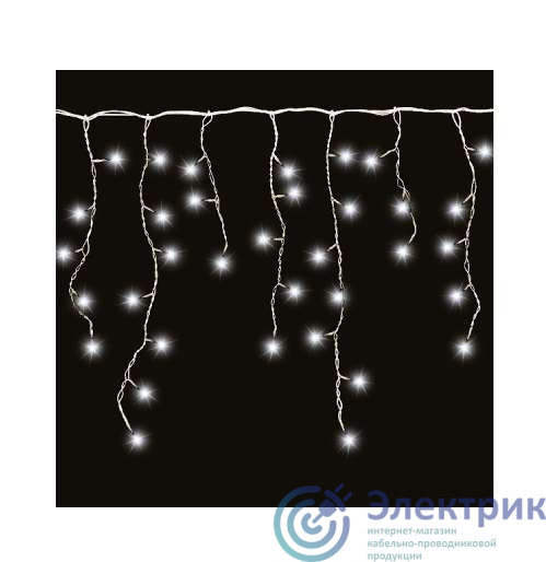 Гирлянда "Сосульки" IC80LD-WW-E 80LED 2м бел. SHlights 4690601041197