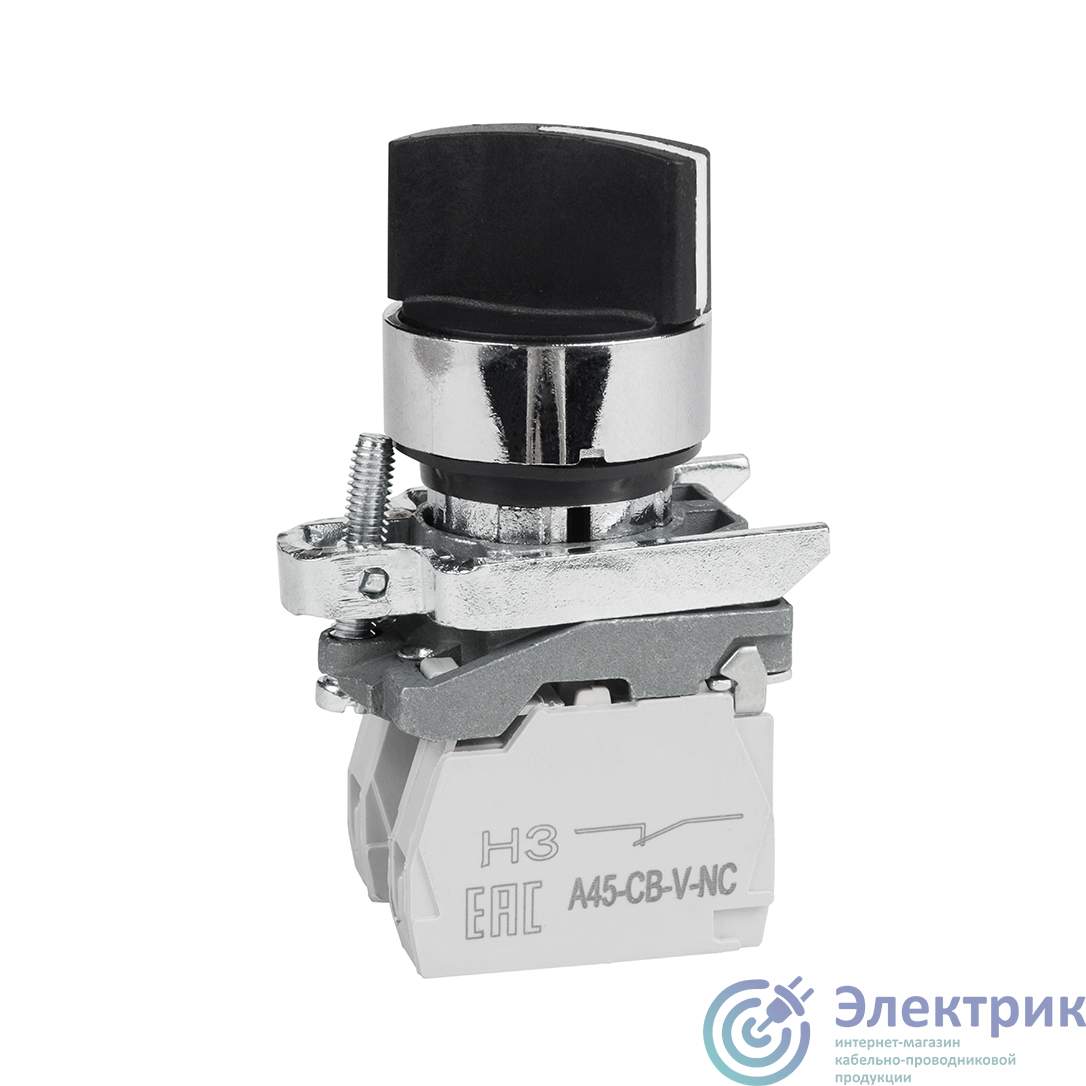332171 | Переключатель OptiSignal D22 C4-S-25 2 положения металл 1НО+1НЗ XB4BD25 КЭАЗ 