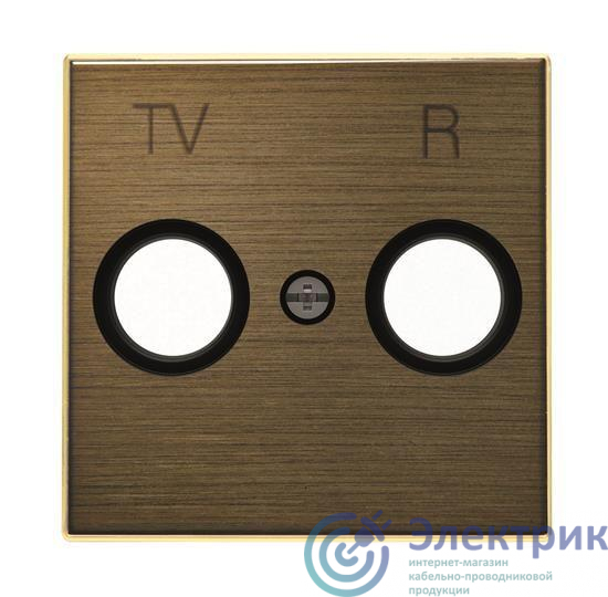 Накладка для TV-R розетки SKY античная латунь ABB 2CLA855000A1201