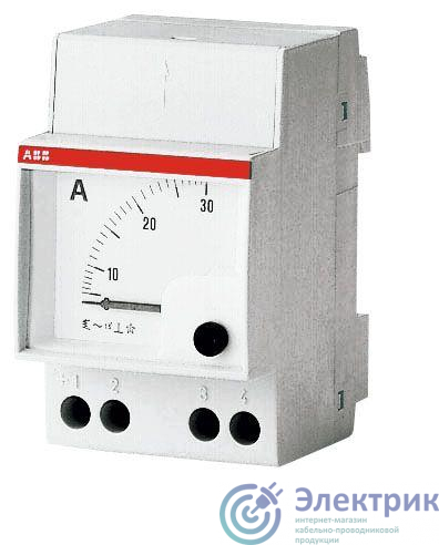 Амперметр переменного тока AMT1-A/20 прям. вкл. ABB 2CSM310060R1001