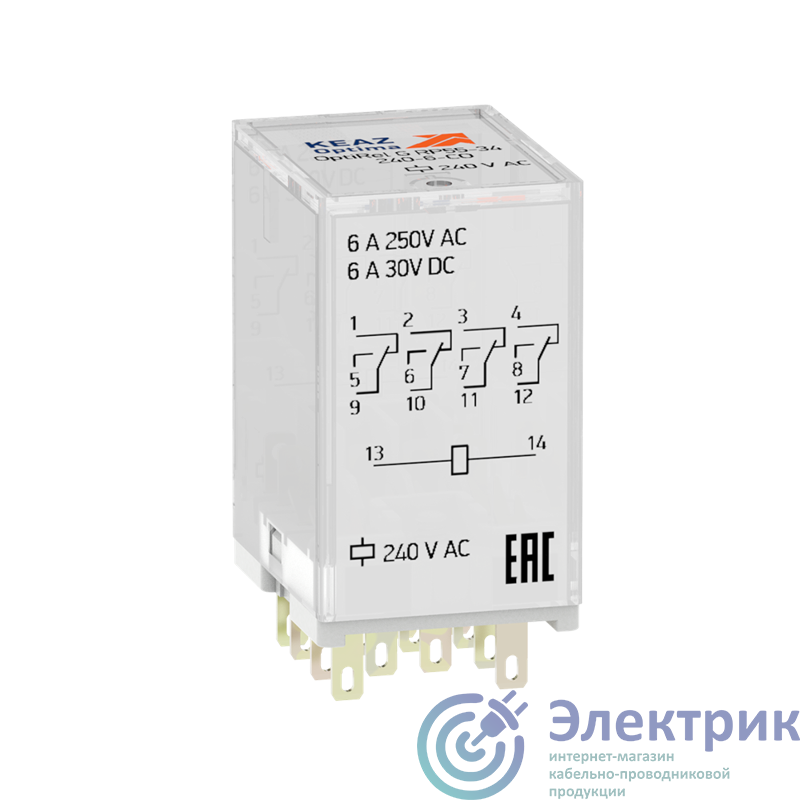 330058 | Реле промежуточное OptiRel G RP55-33-24D-10-CO/TIL КЭАЗ