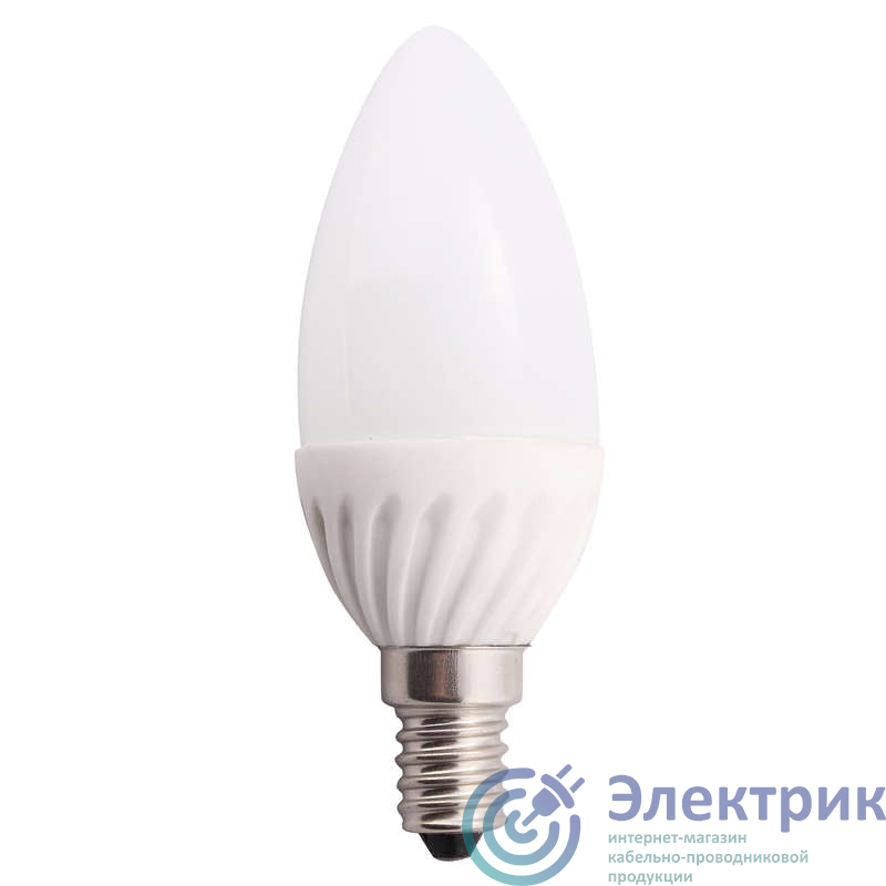 Лампа светодиодная HLB 05-35-C-02 5Вт свеча 4000К нейтр. бел. E14 380лм 165-265В NLCO 500202