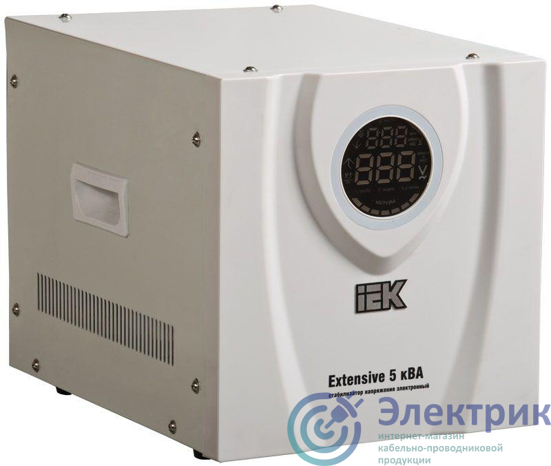 Стабилизатор напряжения Extensive 5кВА переносной IEK IVS23-1-05000