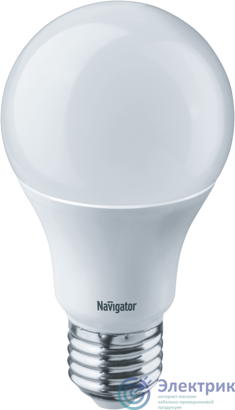 Лампа светодиодная 94 387 NLL-A60-10-230-2.7K-E27 10Вт грушевидная 2700К тепл. бел. E27 750лм 176-264В Navigator 94387