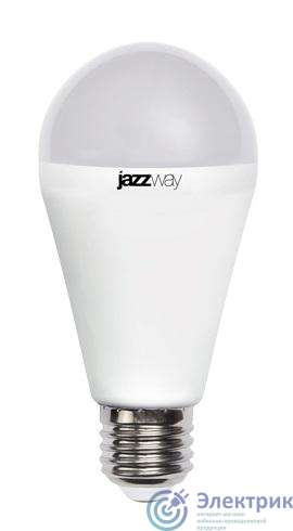 Лампа светодиодная PLED-SP 18Вт A60 грушевидная 5000К холод. бел. E27 1820лм 230В JazzWay 5006218A