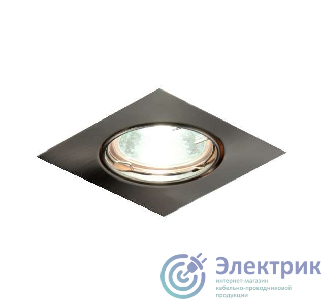 Светильник Ferrum 51 3 06 MR16 поворотный литой никель с галоген. лампой ИТАЛМАК IT8007