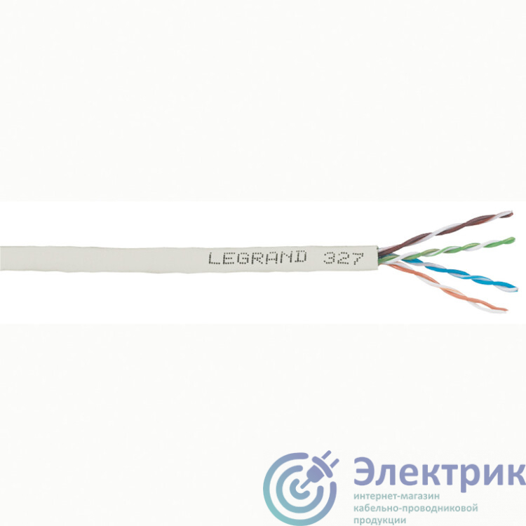 Кабель для локальных сетей - категория 5е - U/UTP - 4 пары -LSZH - 305 м | 032750 | Legrand