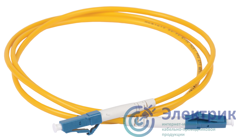Патч-корд оптический коммутационный соединительный для одномодового кабеля (SM); 9/125 (OS2); LC/UPC-LC/UPC (Simplex) (дл.5м) ITK FPC09-LCU-LCU-C1L-5M