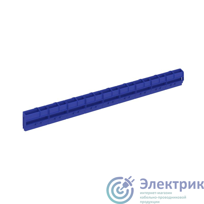 F18ZZHU1 | Держатель шинный Фрейм (FRAME) 409мм 9 сегментов до 45 полюсов (только для 18/54/72мод.) син. DKC