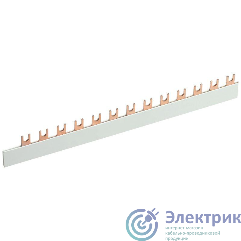Шина соединительная типа FORK вилка 1Р 100А 1м (уп.20шт) Rexant 11-2230
