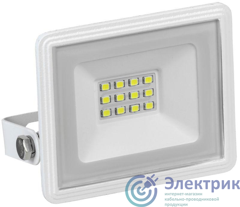 Прожектор светодиодный СДО 06-10 6500К IP65 бел. IEK LPDO601-10-65-K01