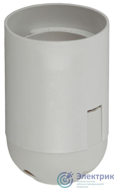 Патрон E27 подвесной пластик бел. (х50) (50/400/9600) Эра Б0043749