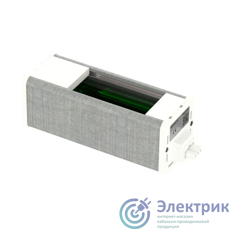 Блок Unica System+ пустой для VDI (45х90) бел./сер. ткань SchE INS44210
