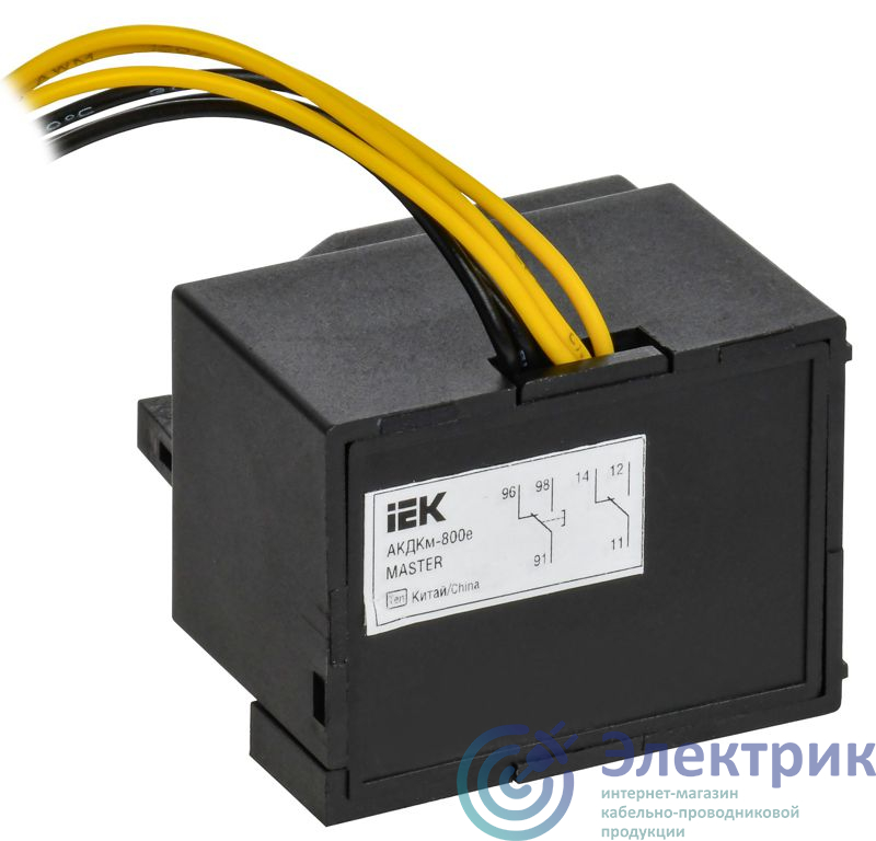 SVA71D-AK-DK-02 | Контакт совмещенный АКДКм-800e (АКДКм-40) с электрон. расцеп. MASTER IEK 