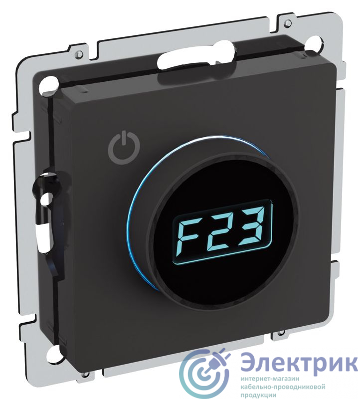 BR-RT11-K02 | Термостат электронный с индик. BRITE СП IP20 ТС10-1-БрЧ механизм черн. IEK 