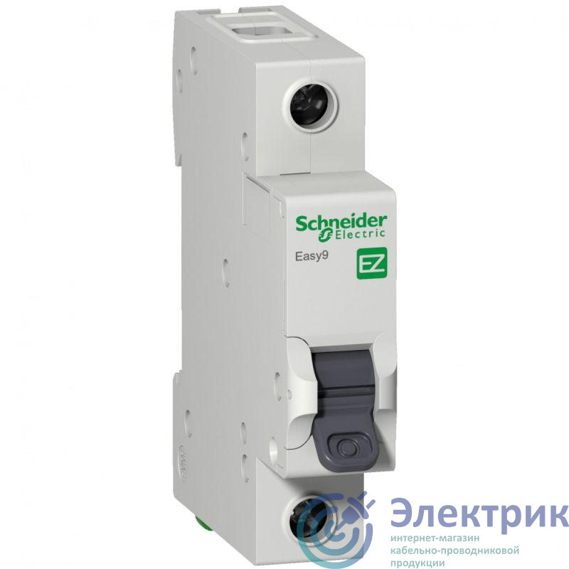 EZ9F34106 | Выключатель автоматический модульный 1п C 6А 4.5кА EASY9 =S= SchE