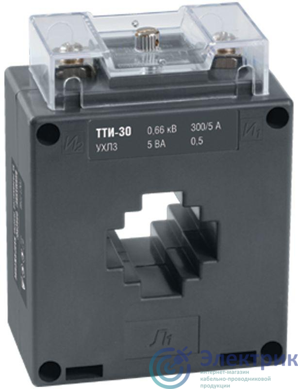 Трансформатор тока ТТИ-30 300/5А кл. точн. 0.5S 5В.А IEK ITT20-3-05-0300
